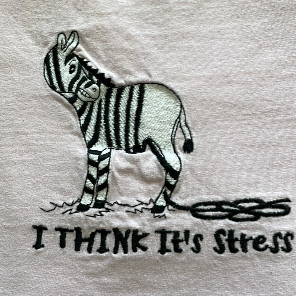 Vintage Zebra Stress Short Sleeve Shirt - Picture 2 of 3
